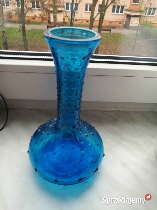 Turkusowy wazon z łezkami Choszczno
