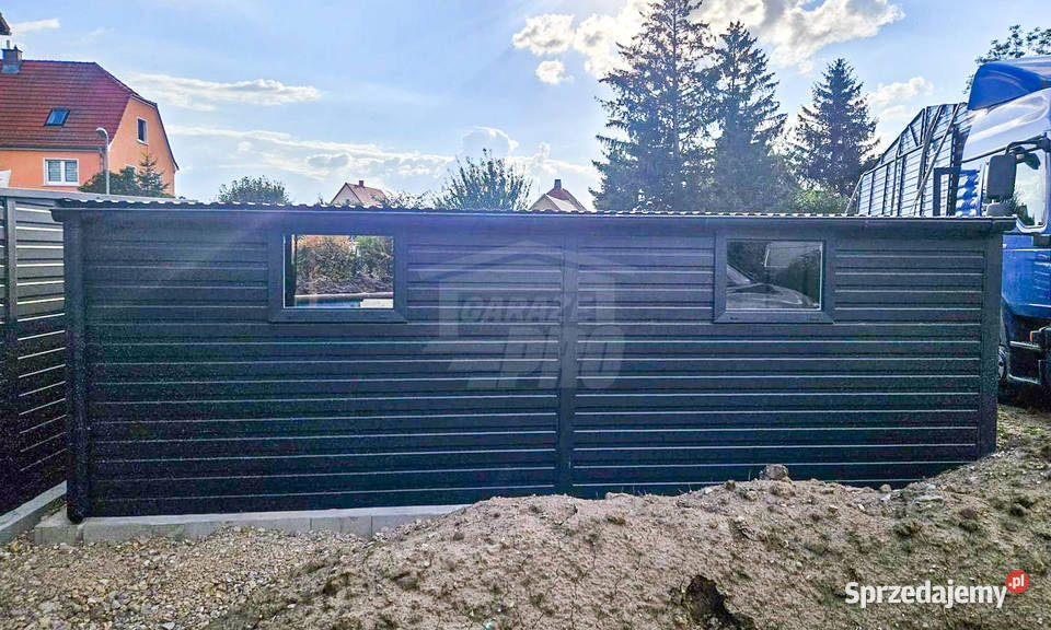 Garaż Blaszany 6x6m 2x Brama uchylna drzwi 2x Hale i magazyny Łódź