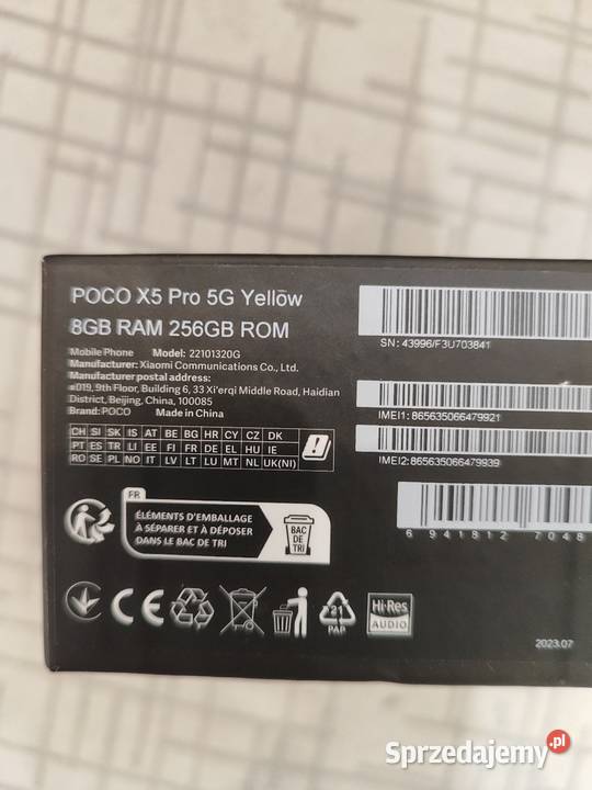 POCO X5 PRO 5G Pozostałe