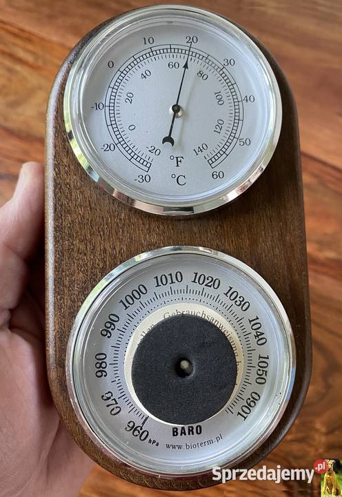 Stacja Pogody Tradycyjna Mechaniczna W Sam Raz brązowy Wyposażenie wnętrz