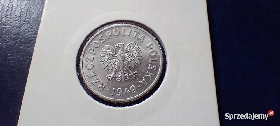 Stare monety 50 groszy 1949 AL skrętka PRL Numizmatyka Lesko