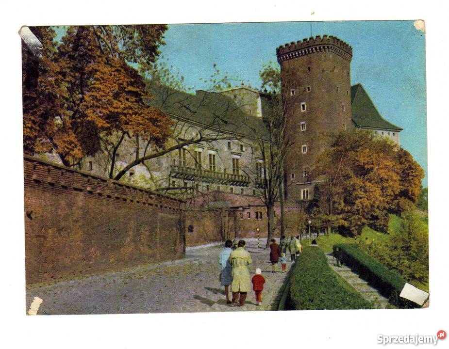 KRAKÓW FRAGMENT ZAMKU NA WAWELU POCZTÓWKA Krynki