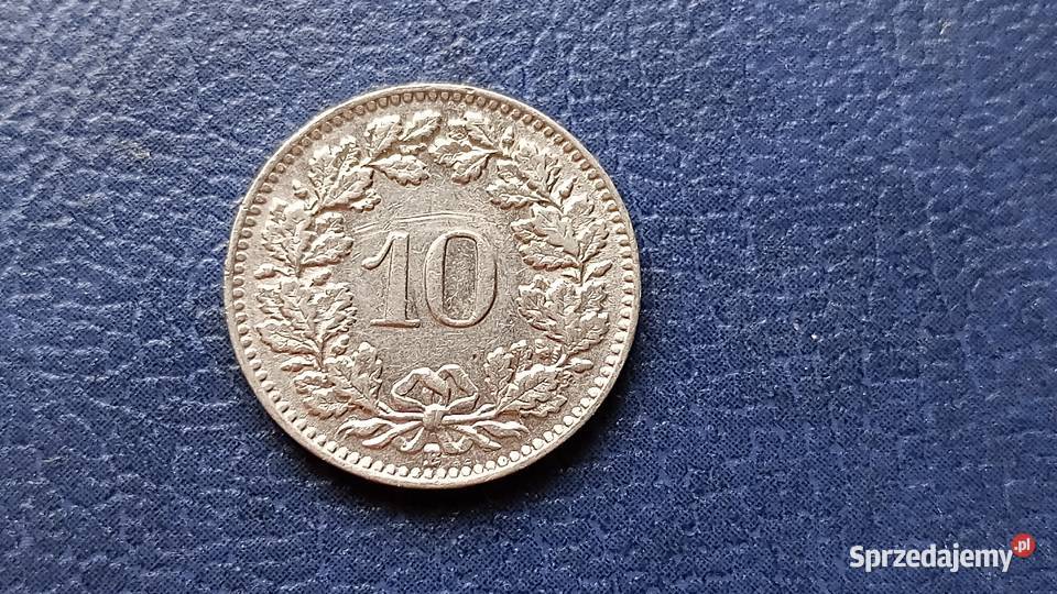 Stare monety 10 rappen 1939 Szwajcaria Lesko