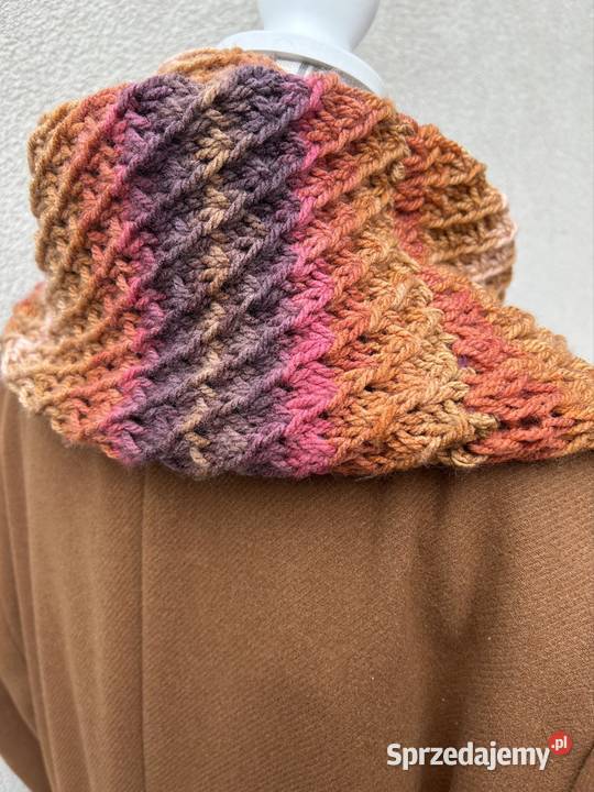 Szal komin handmade prezent Niej Olsztyn