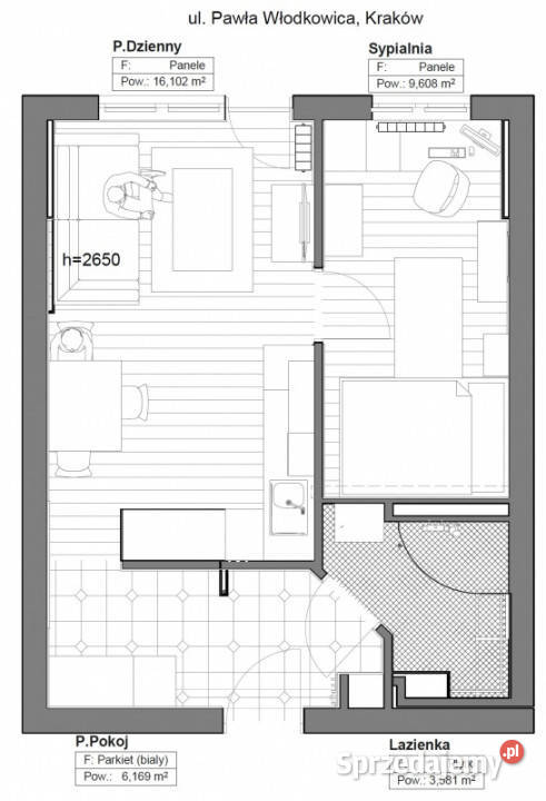 Do wynajęcia bezpośrednio mieszkanie dwu Kraków