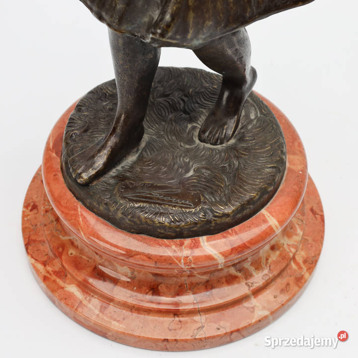 ARTexpert Figurka z brązu kobieta ze skrzypcami Antyki Szczecin