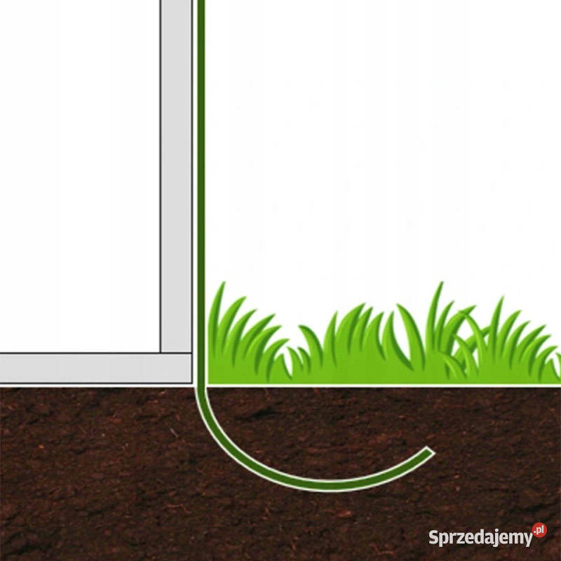 Tunel ogrodowy foliowy biały szklarnia folia