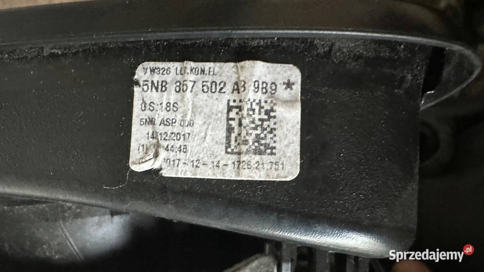 VW TIGUAN II 2015 6 PIN LUSTERKO PRAWE Lusterka zewnętrzne Gorzów Wielkopolski sprzedam