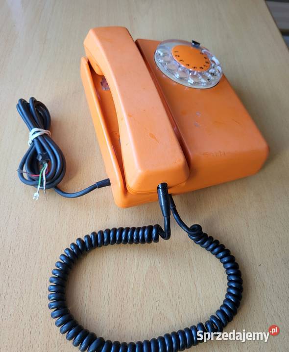 Kultowy Telefon RWT TULIPAN 1981 Pomarańczowy Sztuka współczesna Włodawa