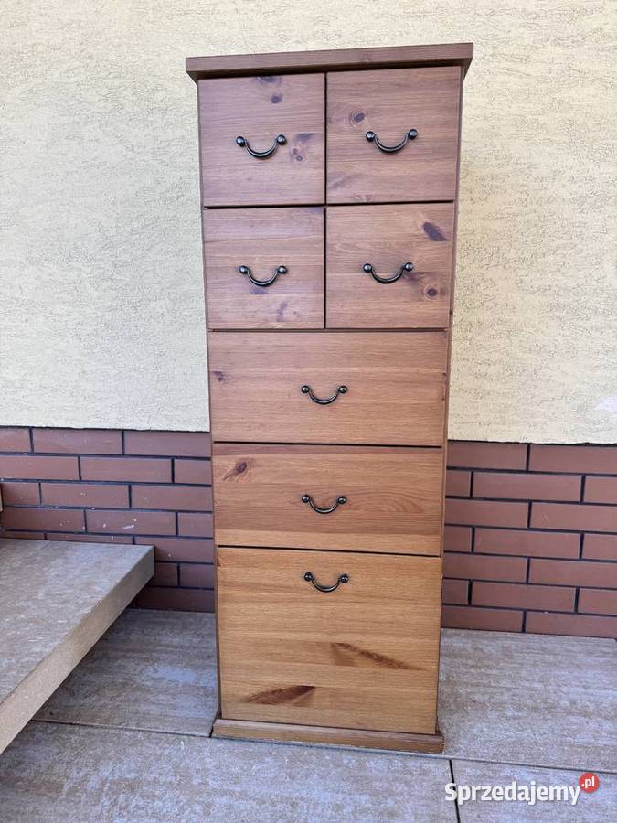 Szafka drewniana z szufladami Ikea Alve słupek Pozostałe