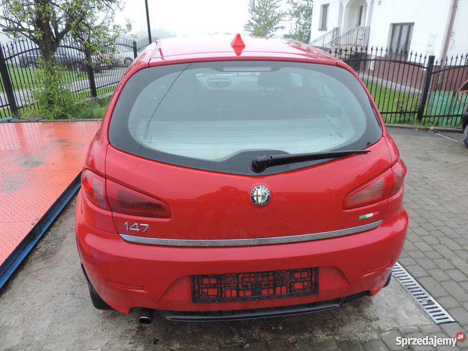 ALFA 147 3D ZDERZAK TYLNY KOMPLETNY TYŁ CZERWONY Nowy Sącz sprzedam