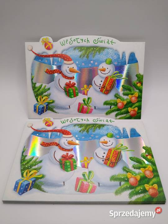 Kartka świąteczna Boże Narodzenie zestaw 4 Pan Gdańsk