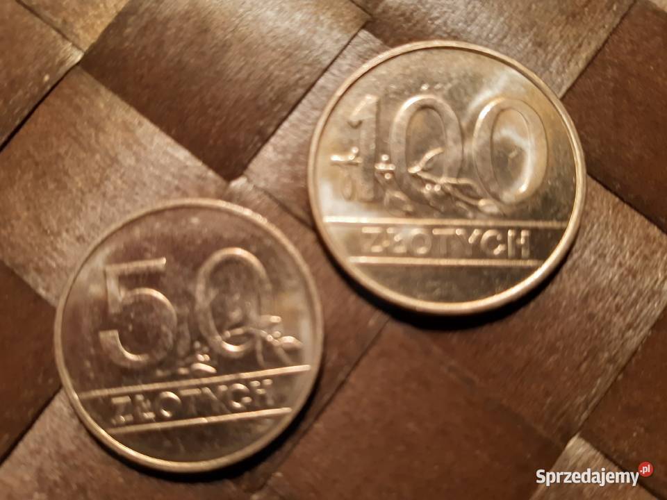 2 Monety z PRLu 50 100 1990 r Piękne Okazja Pruszków