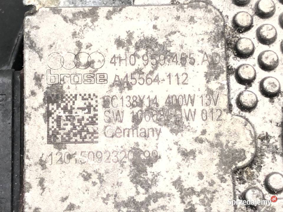 WENTYLATOR CHŁODNICY AUDI A6 C7 30 326 A44797111