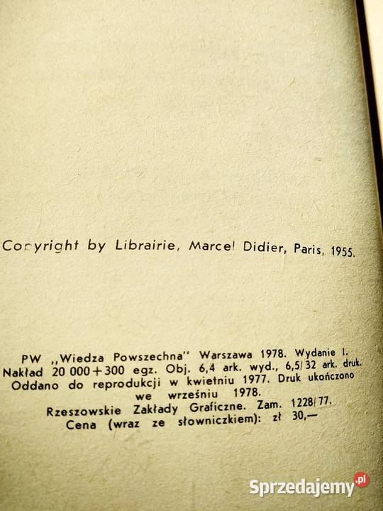 Du tac au tac francuski antykwariat Warszawa mazowieckie