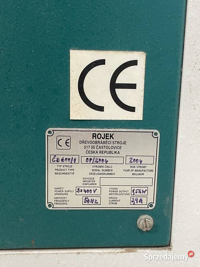 Szlifierka tarczowa ROJEK B 6001 profesjonalna dolnośląskie Bogatynia