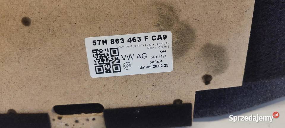 VW TAYRON PODŁOGA BAGAŻNIKA 57H863463F sprzedam