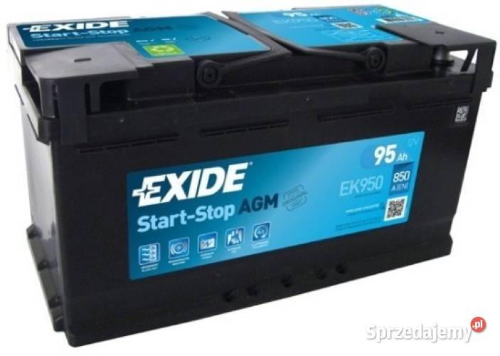 Akumulator EXIDE AGM 95Ah850A START STOP EK950 akumulatory Toruń