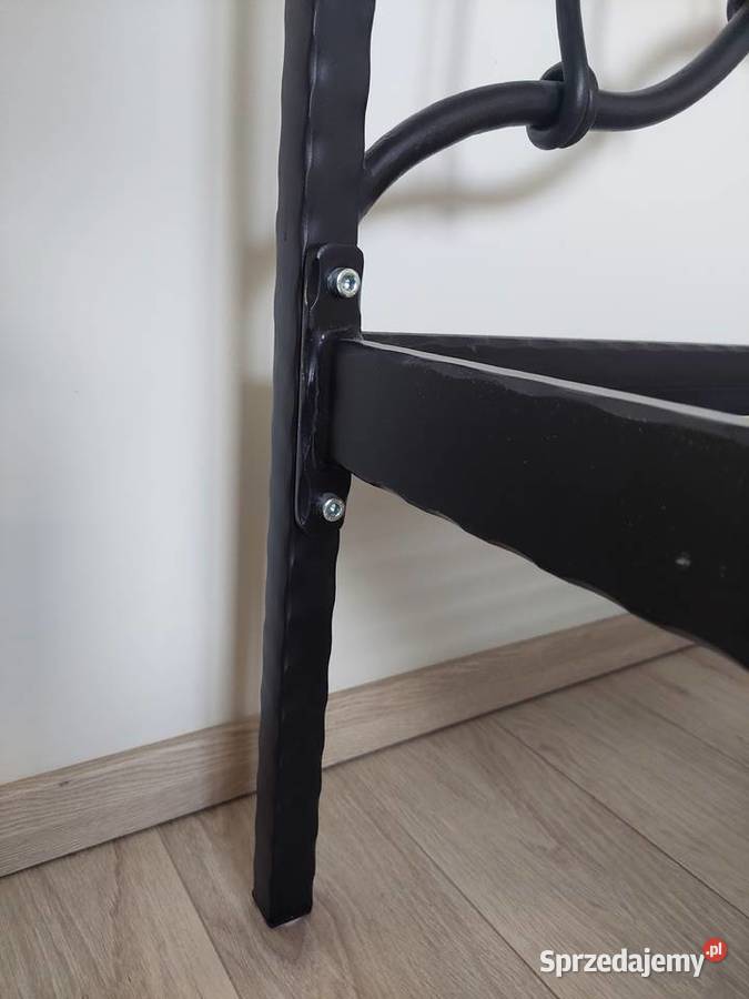 Łóżko kute metalowe 100 x 200 stelaż materac 100cm podlaskie Łomża