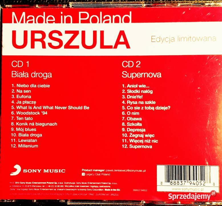 Znakomity Album CD Urszula Eony Snu CD stan CD śląskie Katowice