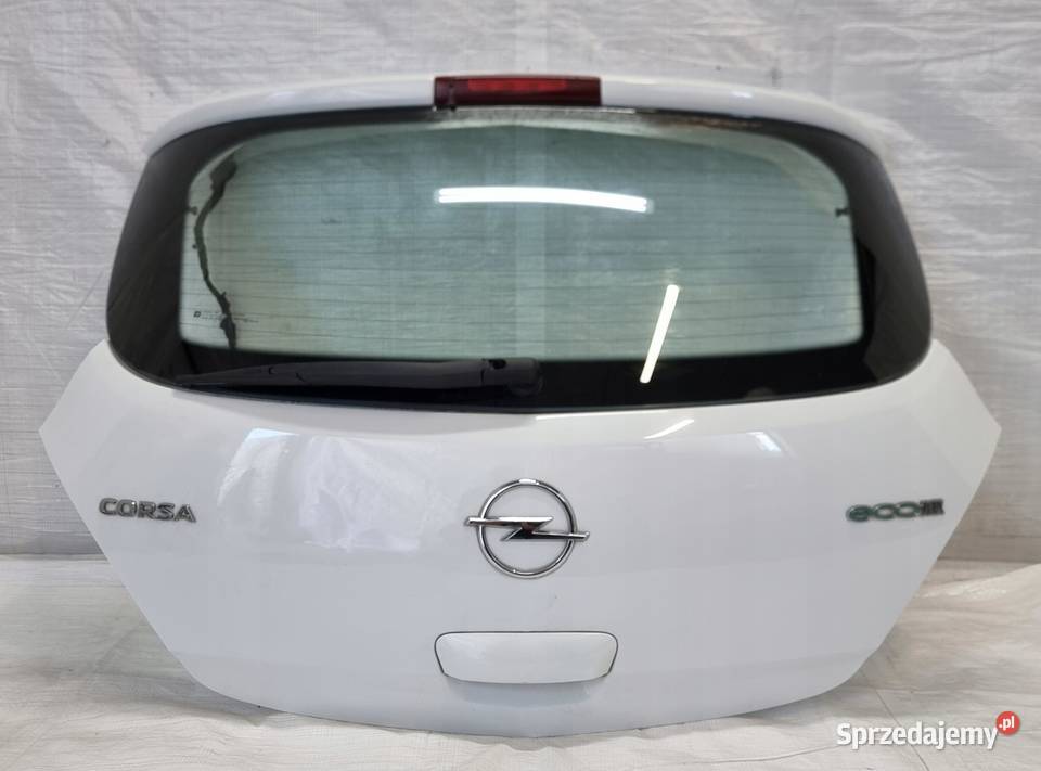 OPEL CORSA D TYLNA TYŁ KLAPA BAGAŻNIKA kompletna