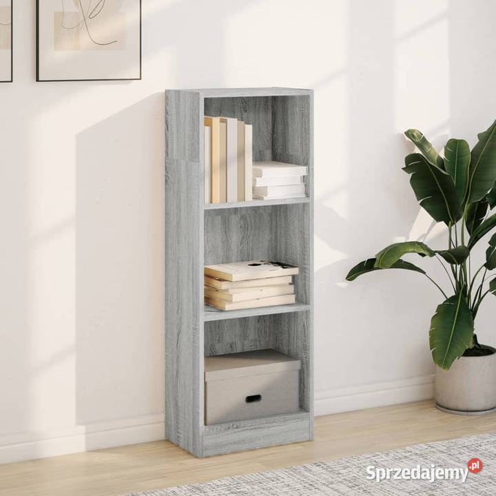 Regał szary dąb sonoma 40x24x109 materiał Regały Warszawa