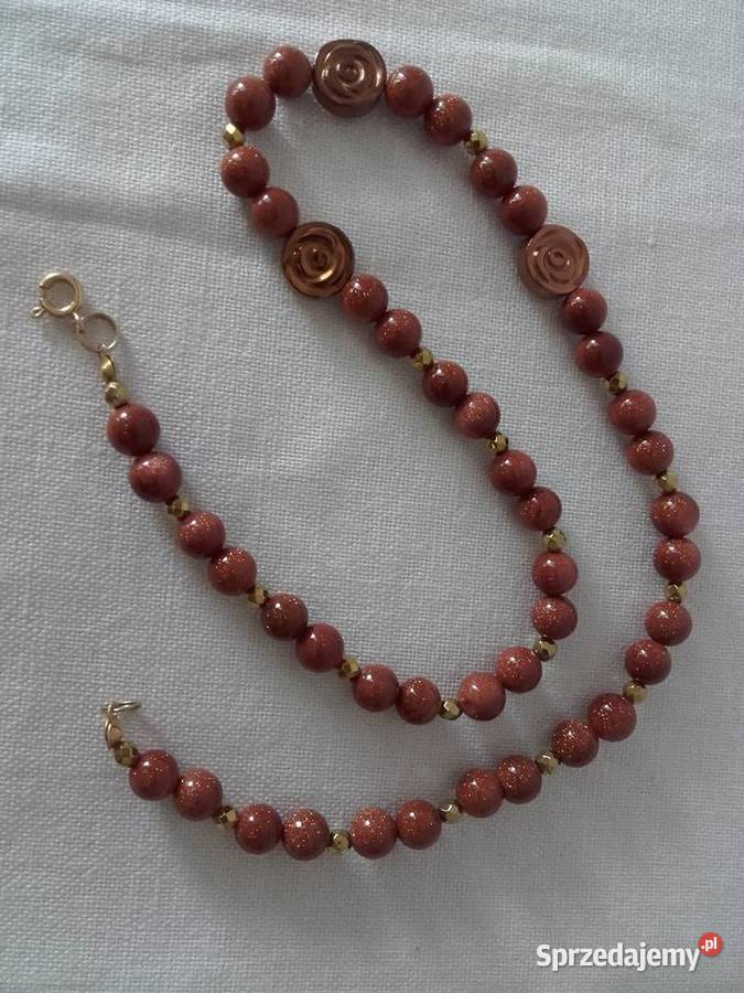 Komplet naszyjnik kolczyki Warszawa