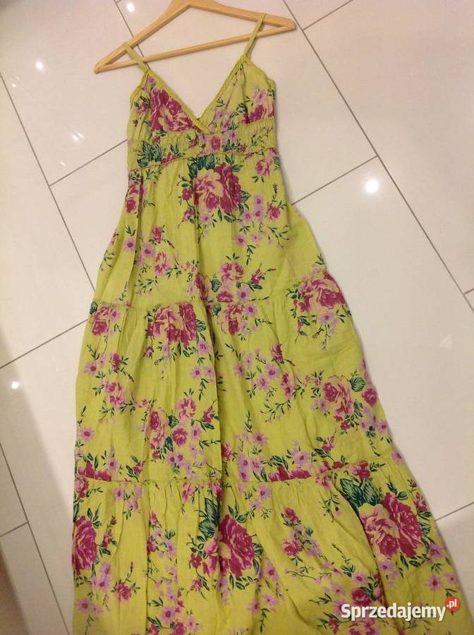 Długa Sukienka Letnia Damska Made in Italy XSS