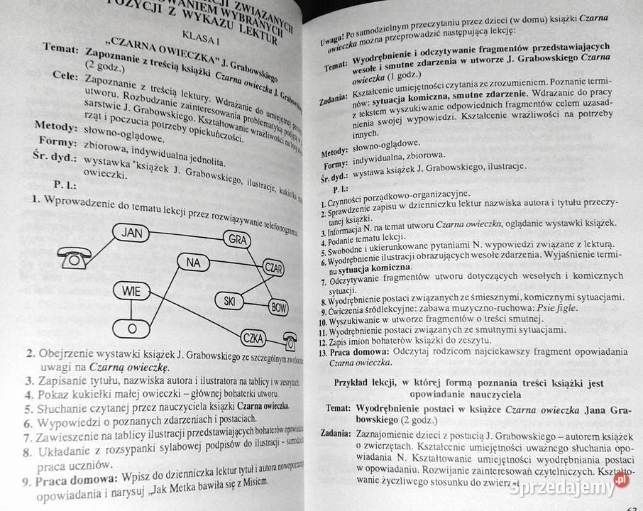 Praca dydaktyczno wychowawcza z lekturą kl 13 lubelskie Chełm sprzedam