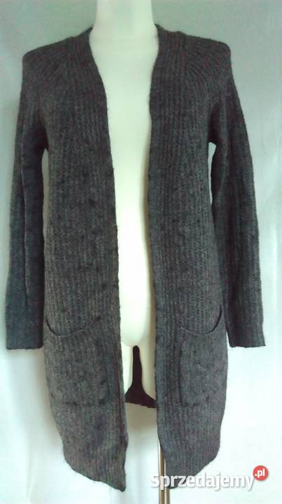 KARDIGAN damski SWETER szary r M stan Rozmiar 38(M) Białystok