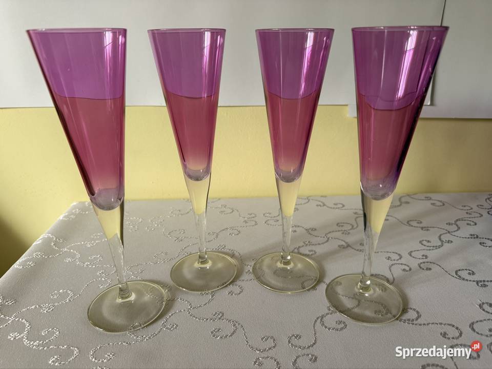 Zestaw Kieliszków do Szampana Fiolet Amethyst śląskie Czerwionka-Leszczyny