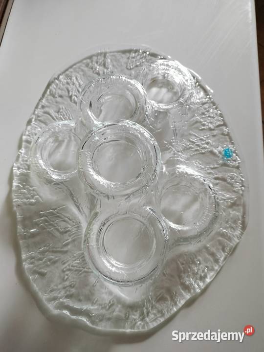 Świecznik patera lawa rzeźba Meri Lasi