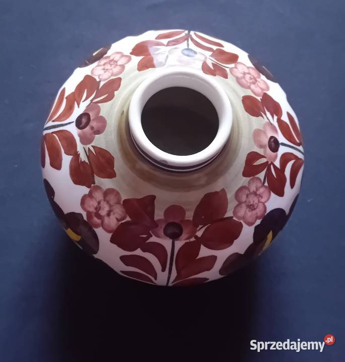 Wazon fajansowy ręcznie malowany ZF Koło Model Antyki, Sztuka, Kolekcje sprzedam