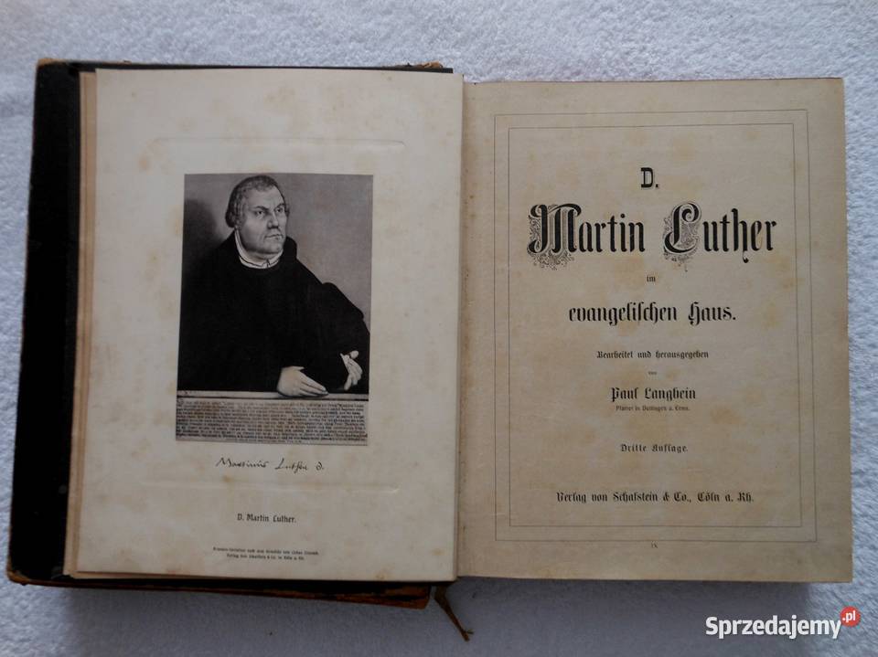 Trzecie wydanie Biblii Marcina Lutra Bartoszyce sprzedam