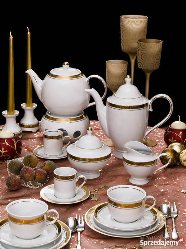 Serwis obiadowy porcelanowy Kronos Sol Polska Ceramika i szkło Wałbrzych