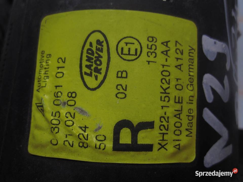 RANGE ROVER SPORT I L320 LIFT 08r halogen prawy osobowe Kielce