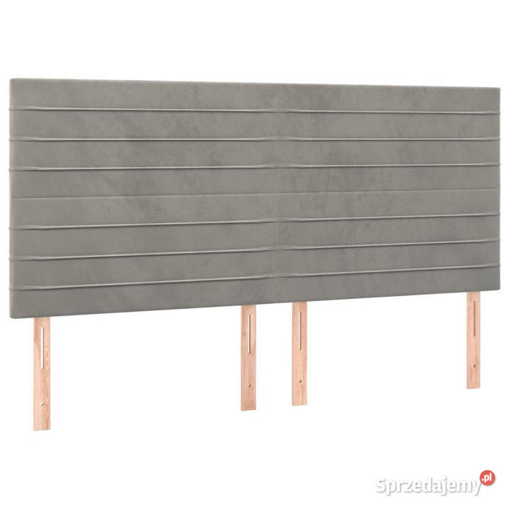 Zagłówek do łóżka z LED jasnoszary 180x5x118128 mazowieckie Warszawa