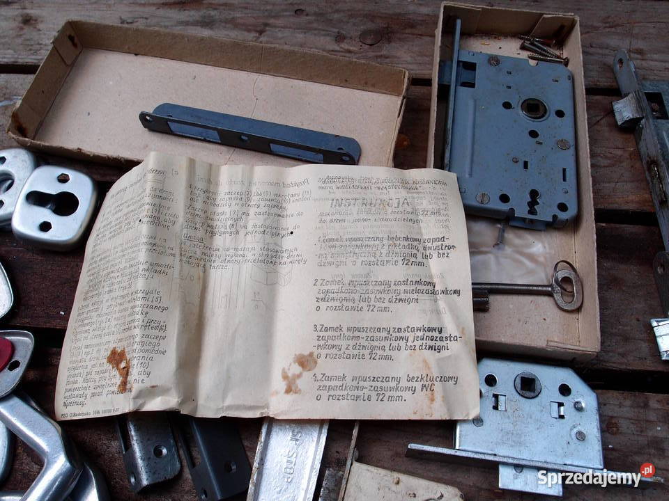 zamek wpuszczany zapadkowozasuwkowy osłony Łódź