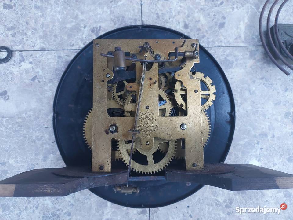 138 Zestaw mechanizm starego zegara ściennego pomorskie Tczew