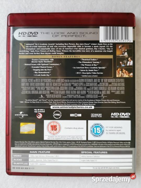 Ray HDDVD En 2004 Jamie Foxx łódzkie Ozorków