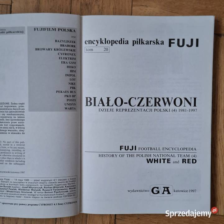 Encyklopedia piłkarska FUJI 19811997 mazowieckie Warszawa