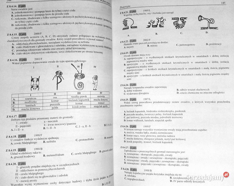 Biologia Wybór testów Matura Andrzej Persona