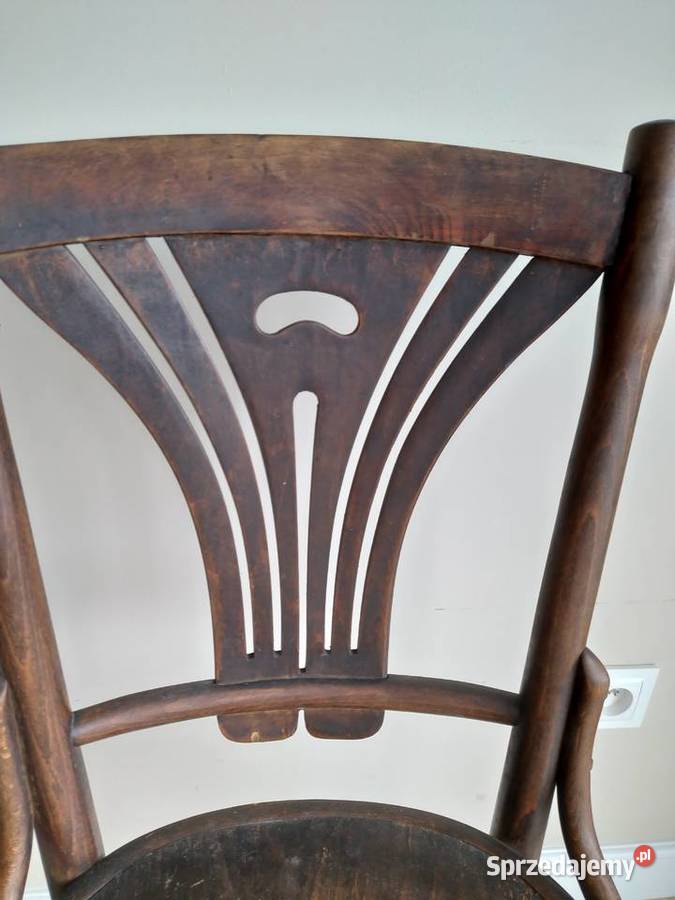 Secesyjne sygnowane krzesła gięte Thonet 1910 r sprzedam