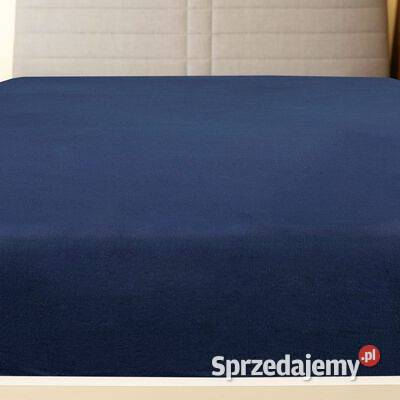 vidaXL Prześcieradło granatowe 100x200 dżersej Warszawa sprzedam