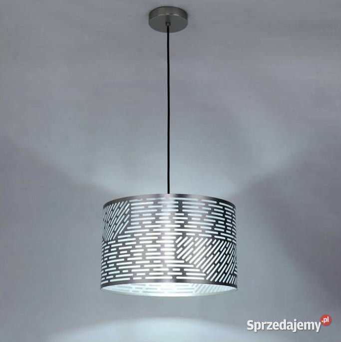 Lampa wisząca Slots Srebrna Nikiel E27 INSPIRE Wadowice