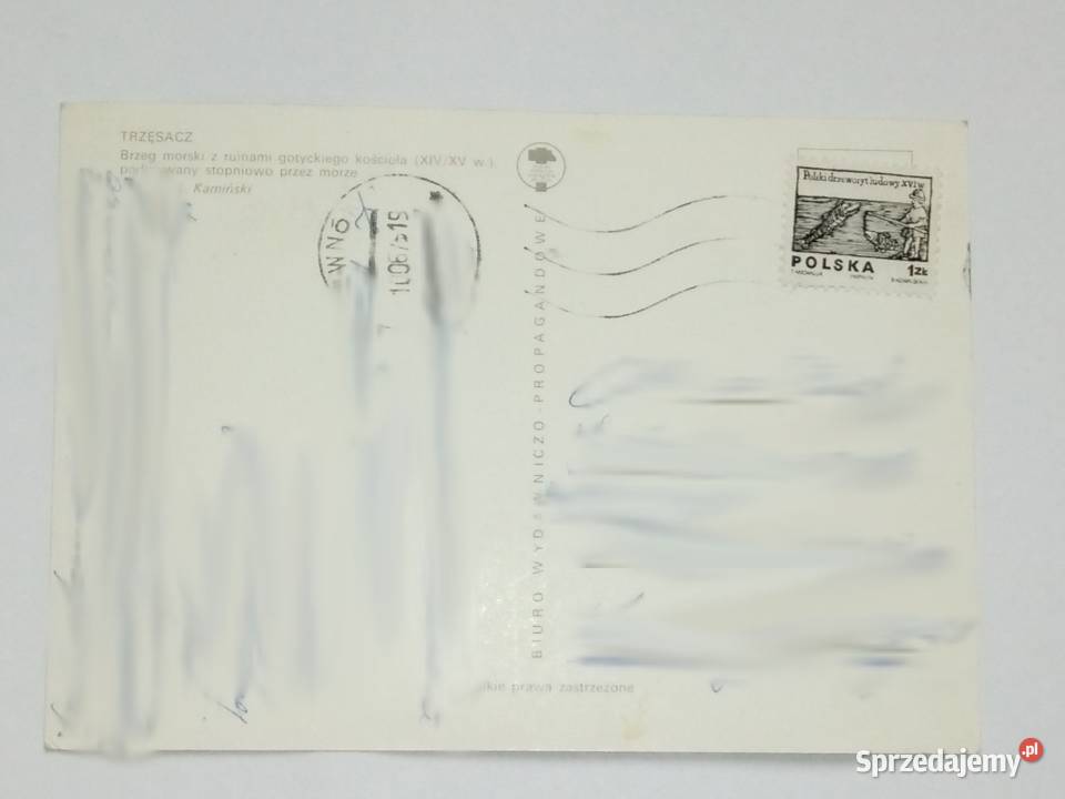 Pocztówka z Trzęszcza z 1975r Znaczek śląskie Dąbrowa Górnicza sprzedam