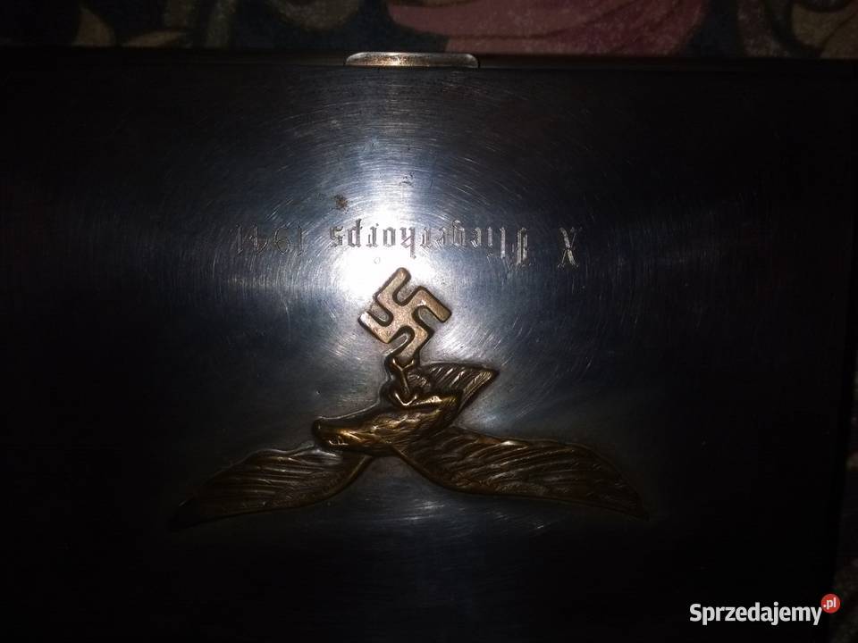 Piękna kaseta srebrzona ll wojna światowa Katowice sprzedam