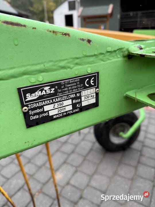 Zgrabiarka SAMASZ Z350 35m nieuszkodzony Rolnictwo