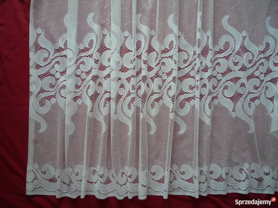 Biała firana z taśma 175 x 620 pokojowa zachodniopomorskie Szczecin sprzedam