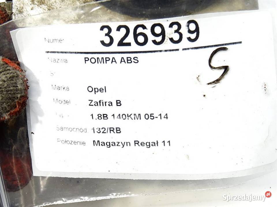 POMPA ABS OPEL ZAFIRA B 10096005593 18 140 0515